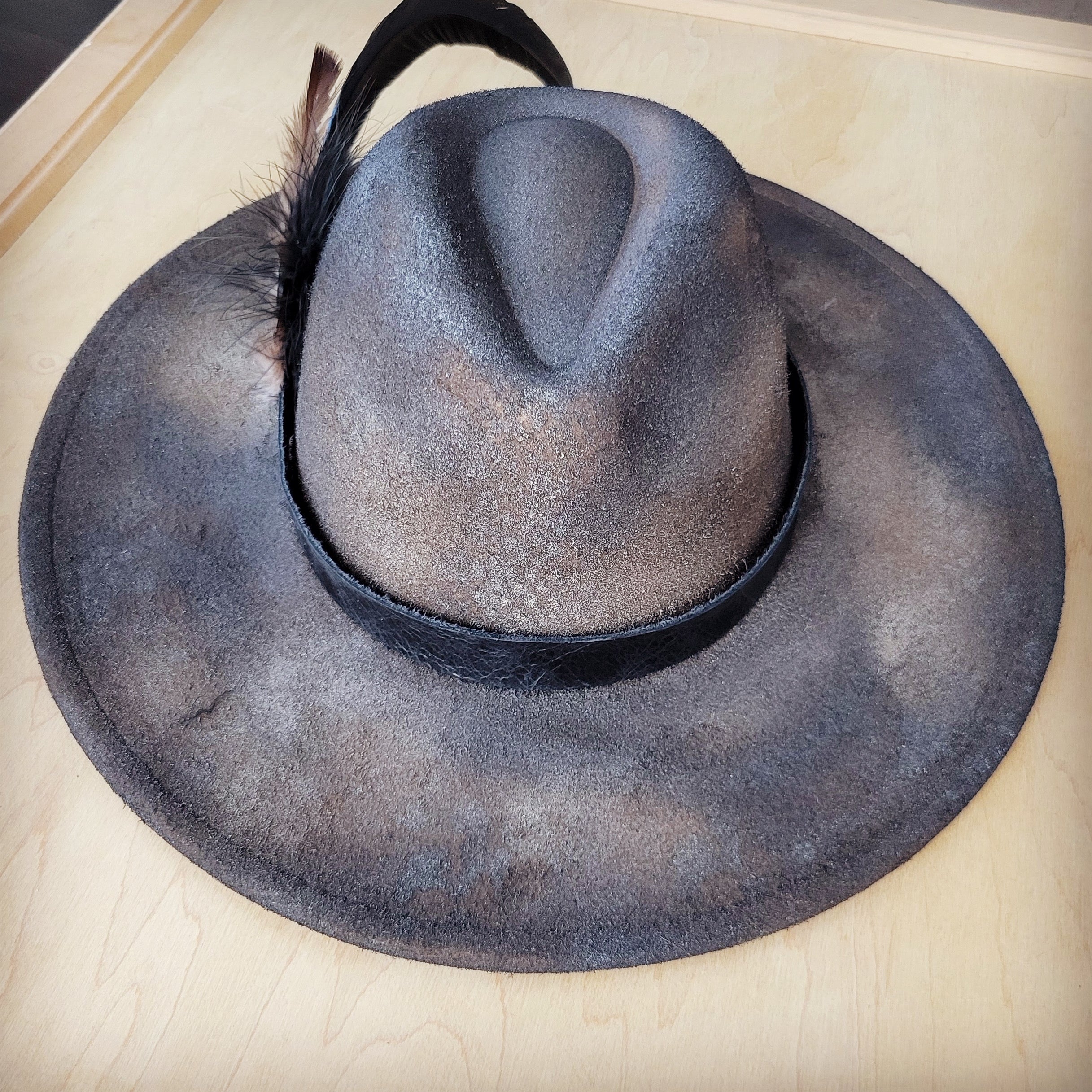 CUSTOM Hand-Painted Cowgirl Western Boho Hat A113