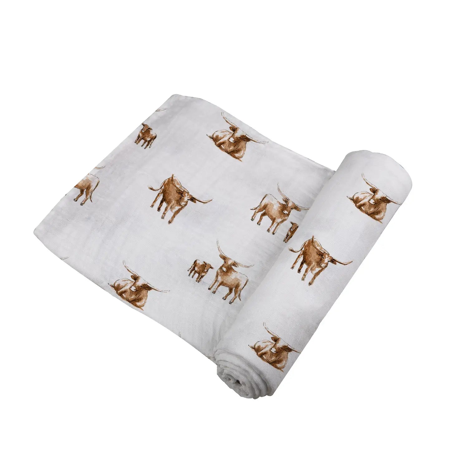 Long Horn Swaddle Blanket