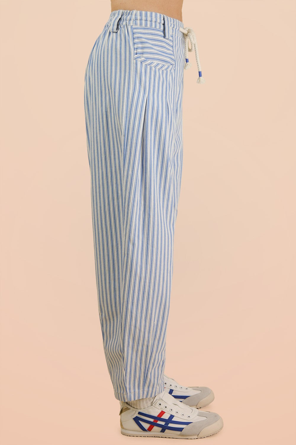Very Jean Striped Barrel Denim Pants
