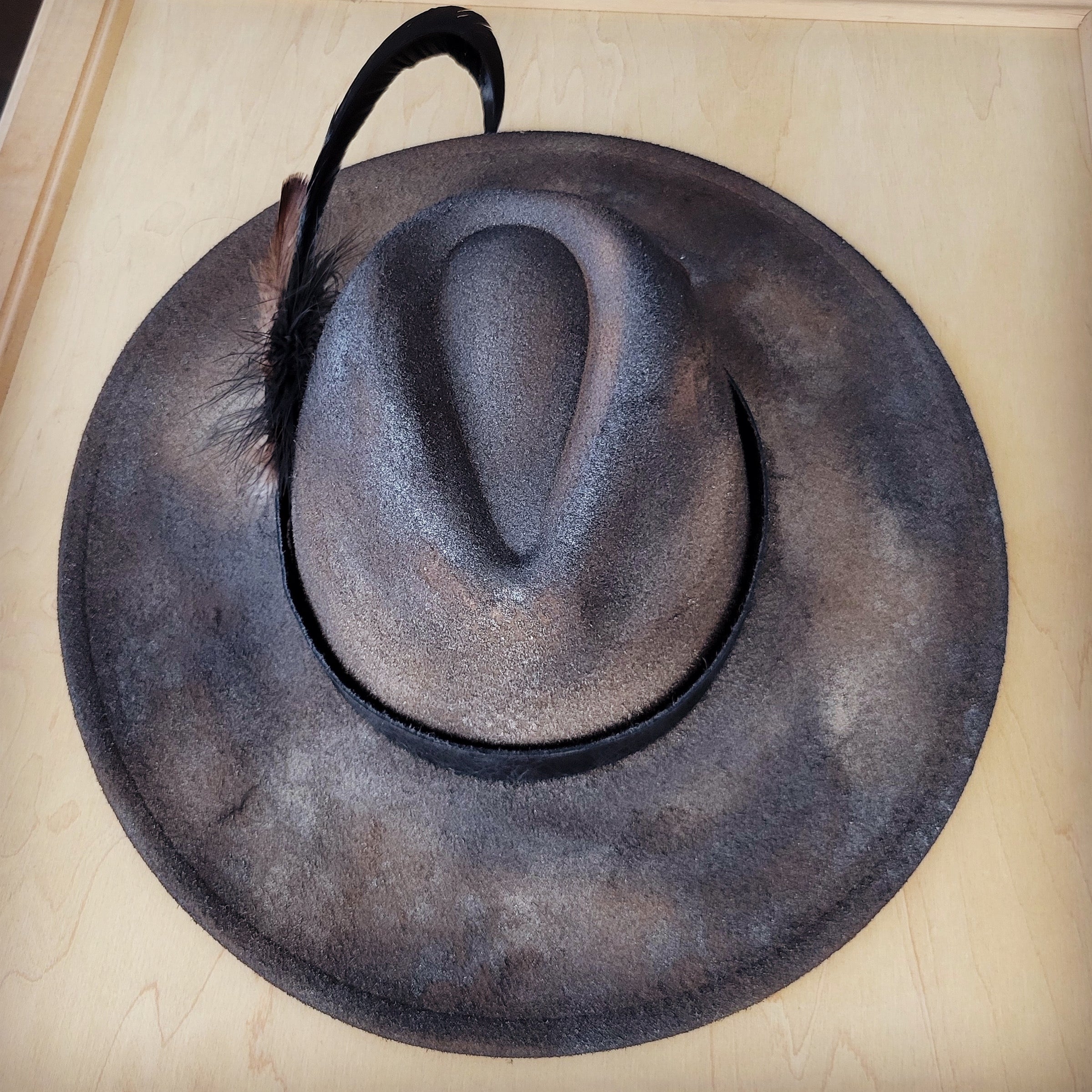 CUSTOM Hand-Painted Cowgirl Western Boho Hat A113
