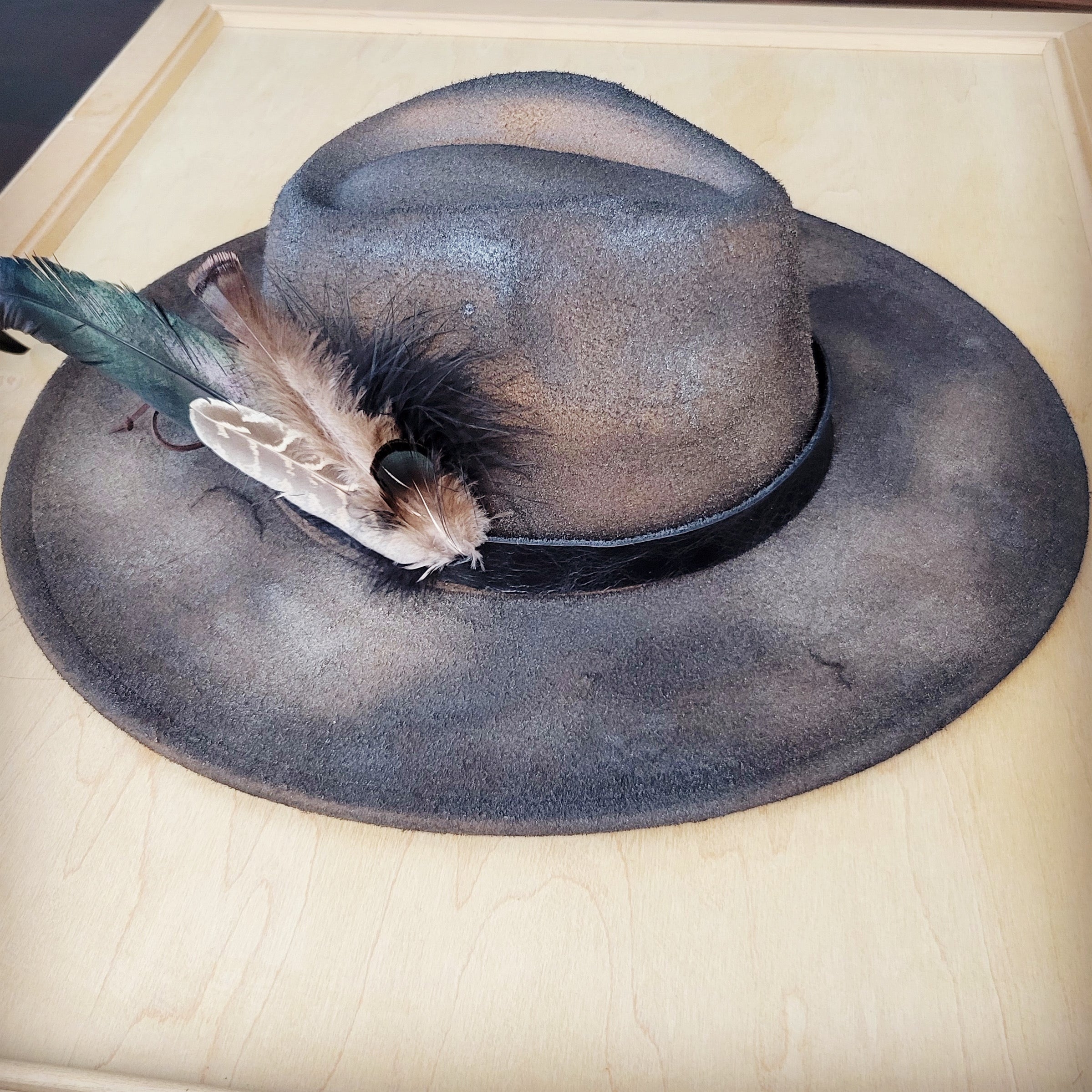 CUSTOM Hand-Painted Cowgirl Western Boho Hat A113