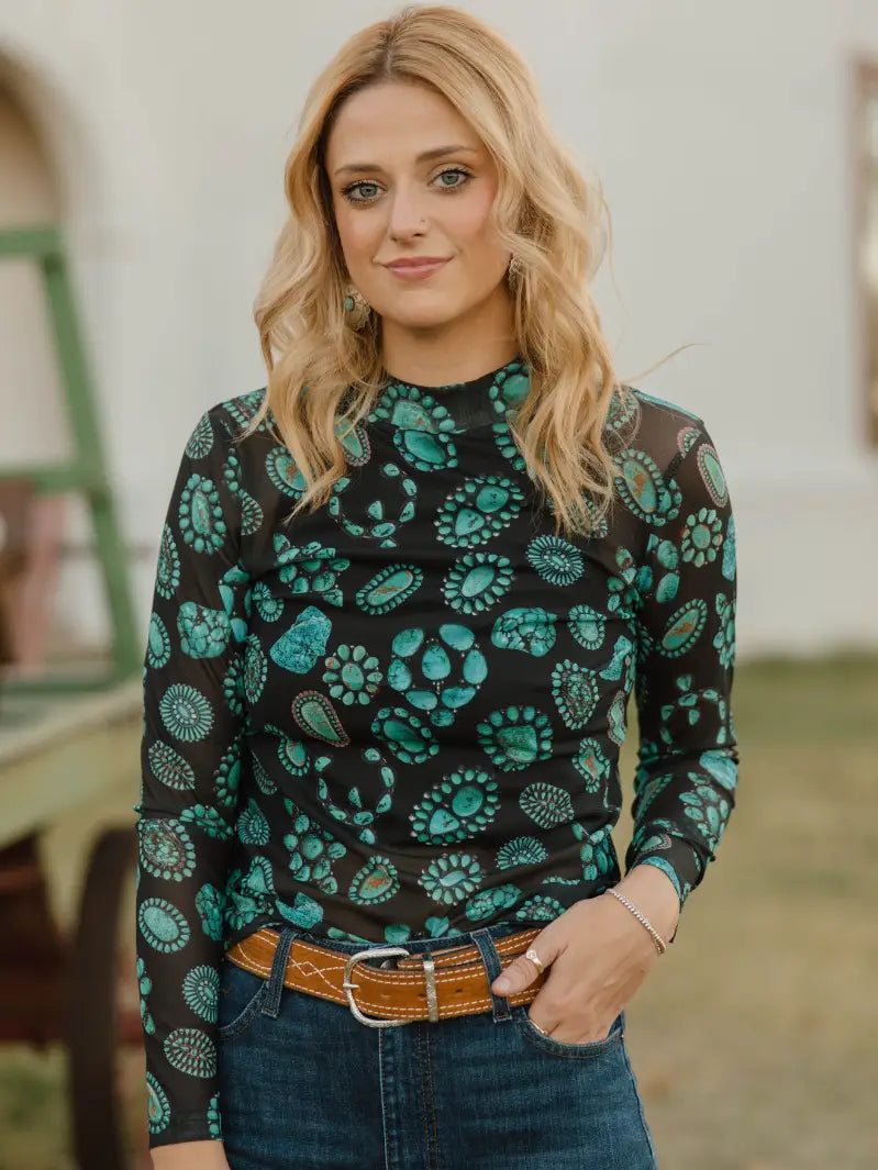 Forever in Turquoise Top by Sterling Kreek