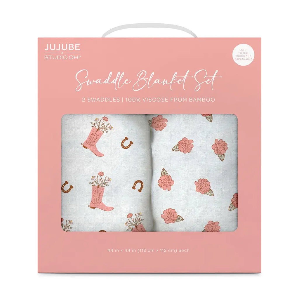 Bloomin Boot Swaddle Blankets - 2 pack