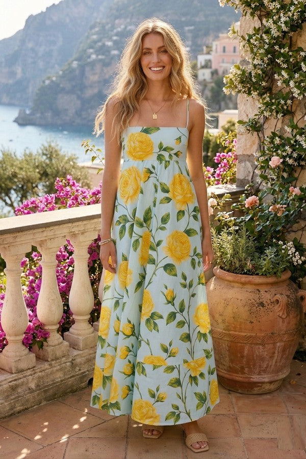 Sunshine and Roses Maxi Dress