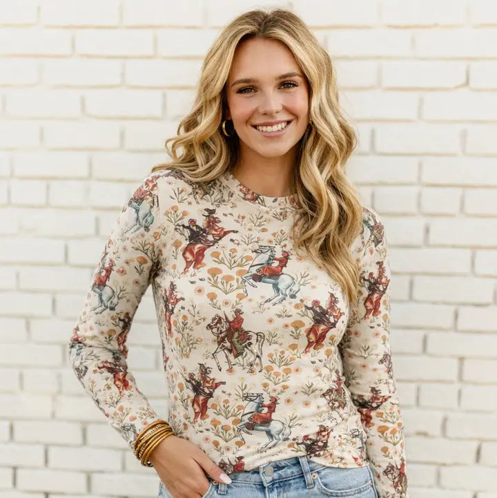 Retro Horse and Floral Mesh from Turquoise Haven