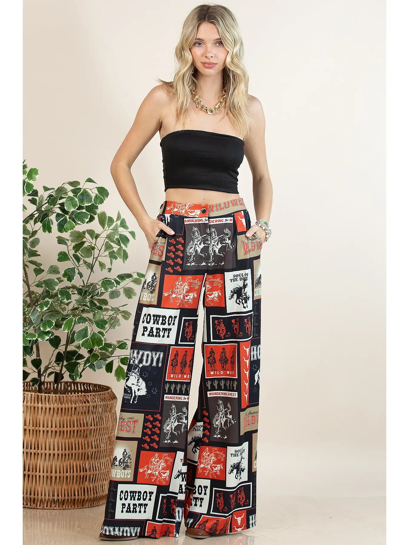 Cowboy Party  Slack Pants
