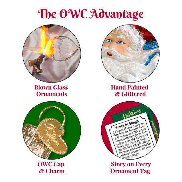 Western Santa Ornament