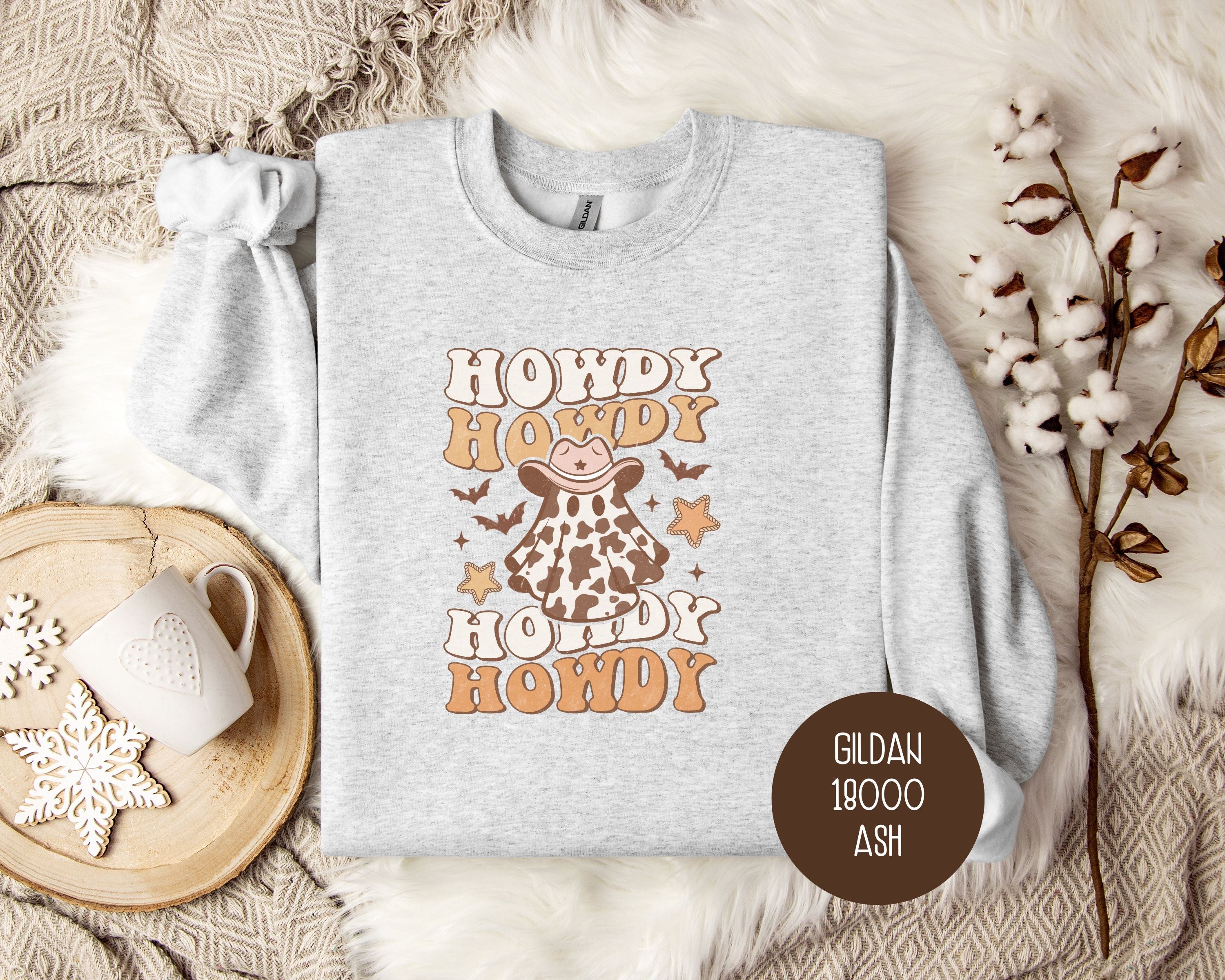 Howdy Howdy Howdy Western Ghost Sweatshirt