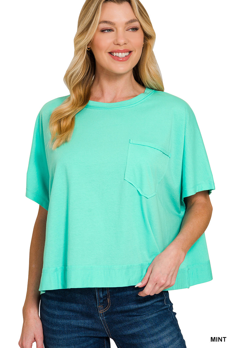Boxy Basic Pocket Tee