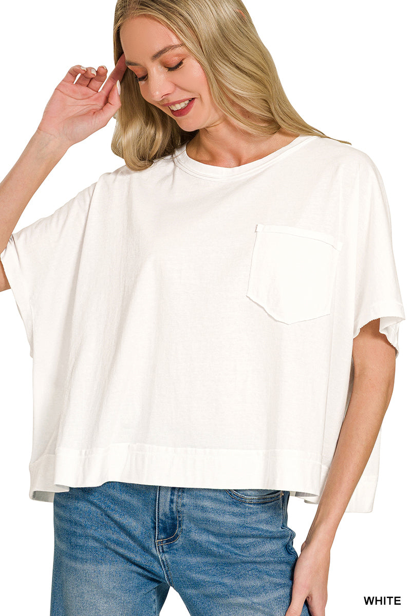 Boxy Basic Pocket Tee
