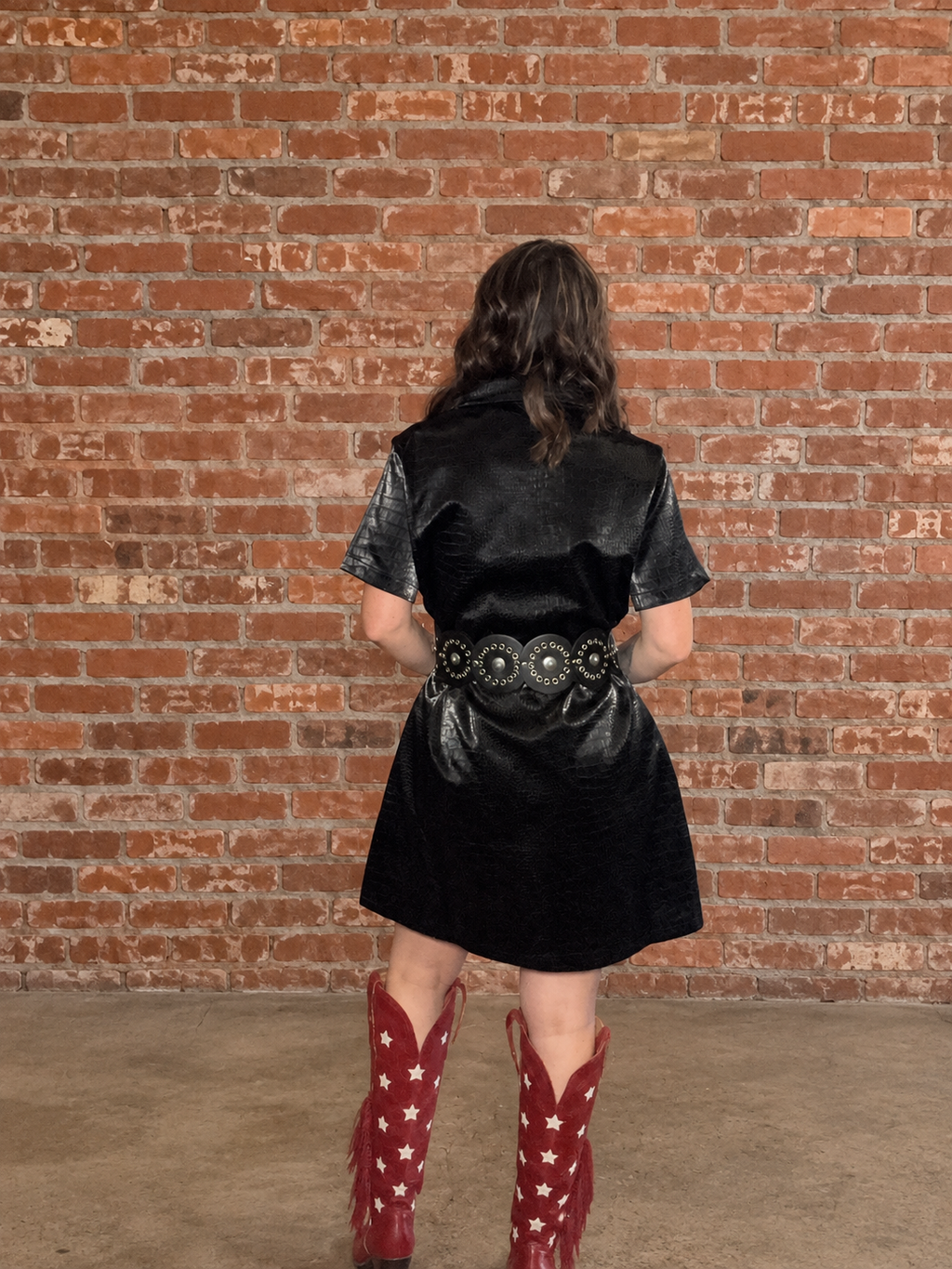 Bayou Bandit Faux Leather Dress