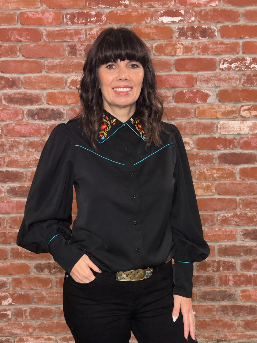 Black Canyon Bloom Blouse