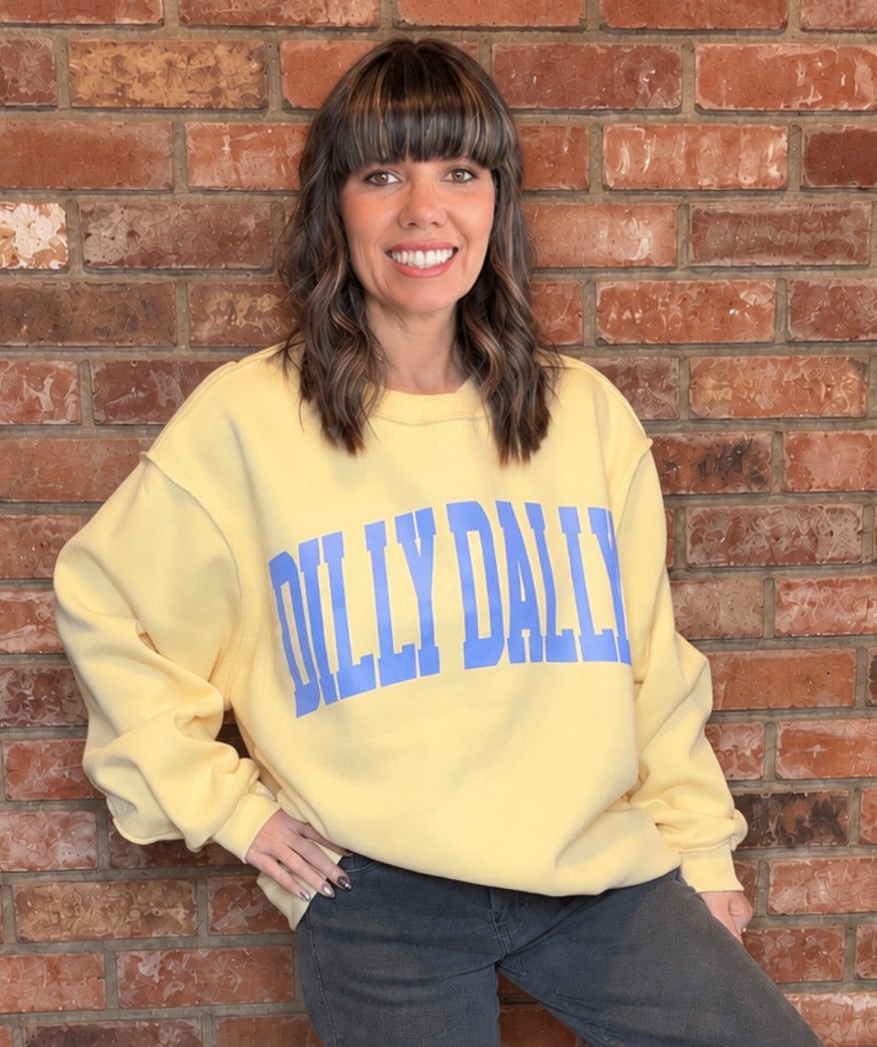 Dilly Dally Mock Neck Sweatshirt