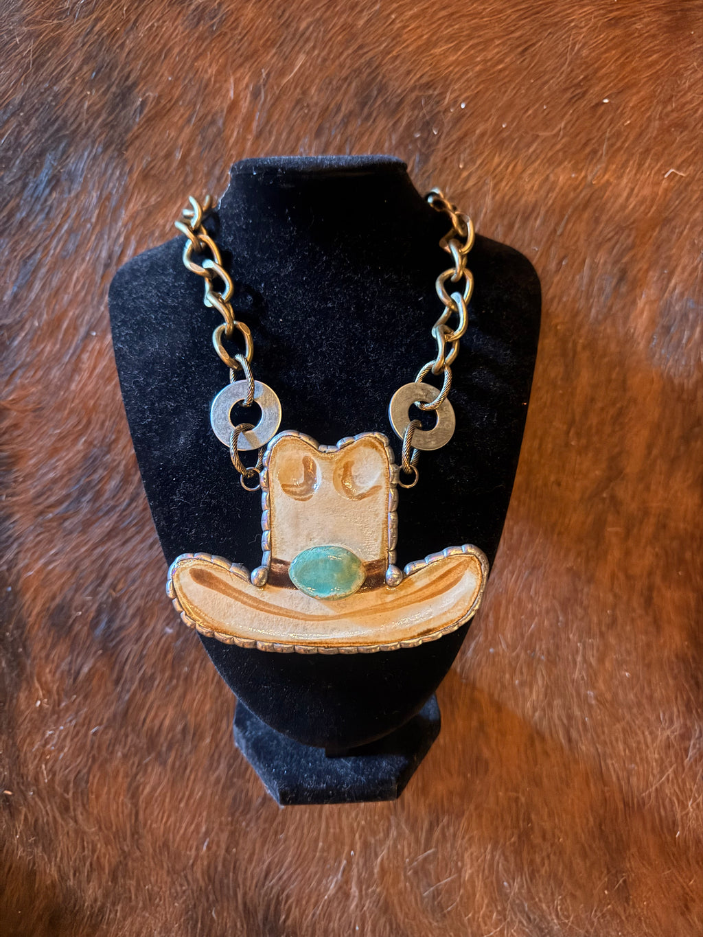 New Hat Goofin Necklace  - Art by Amy