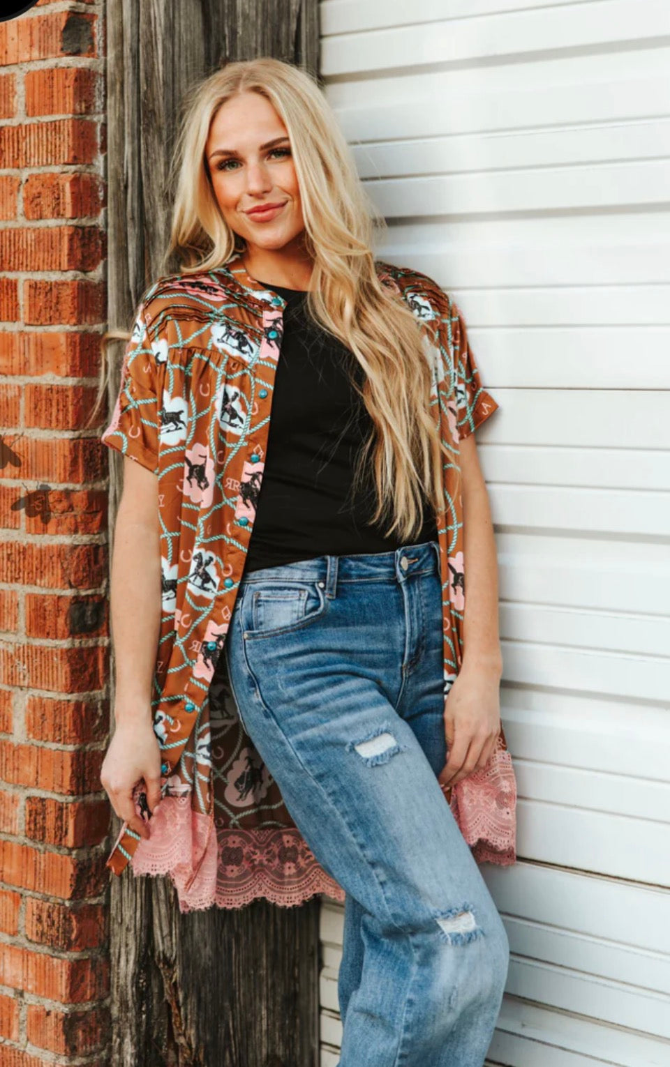 2 Fly Blushing Bronco - dress/duster