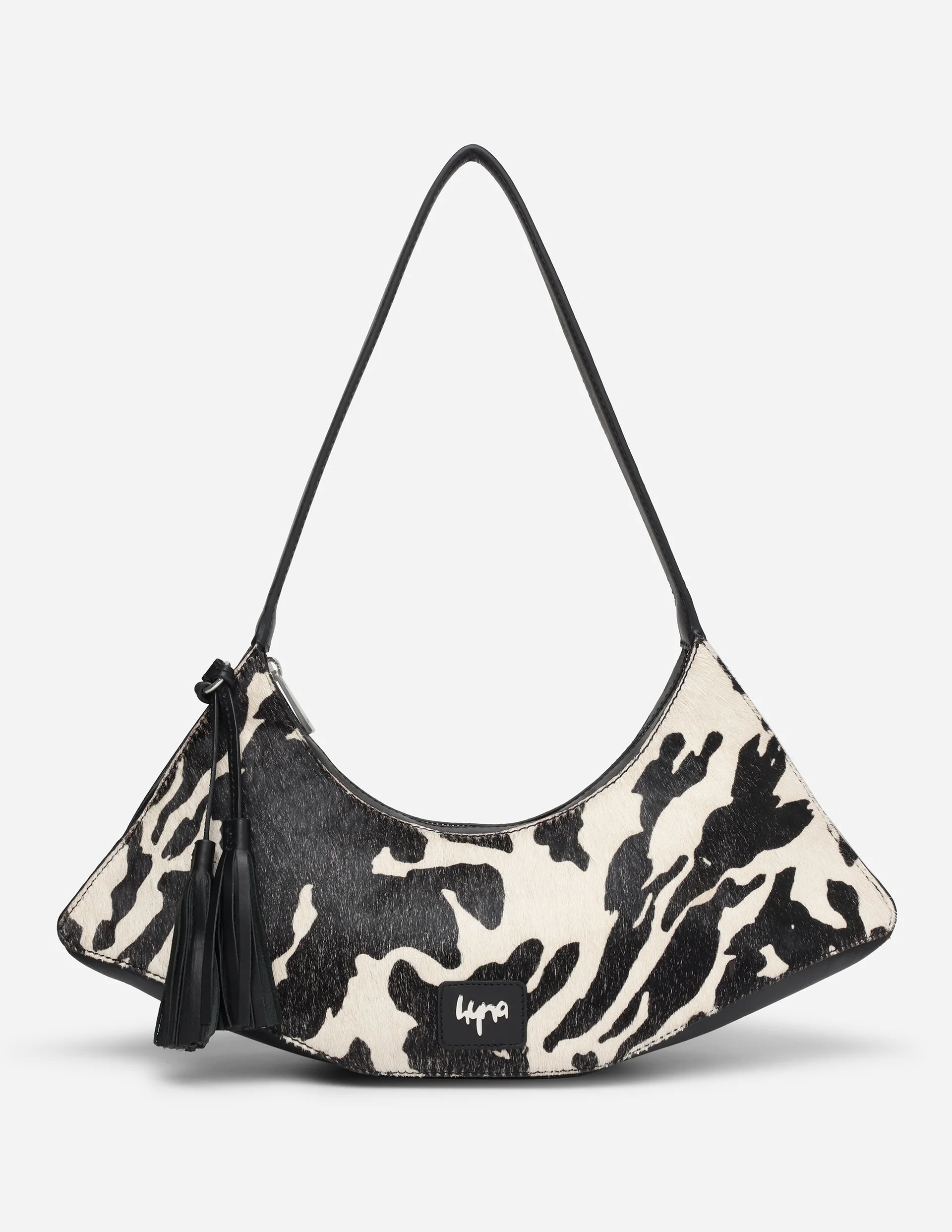 Hyna Iconic Renegade Shoulder Bag (Tan & White)