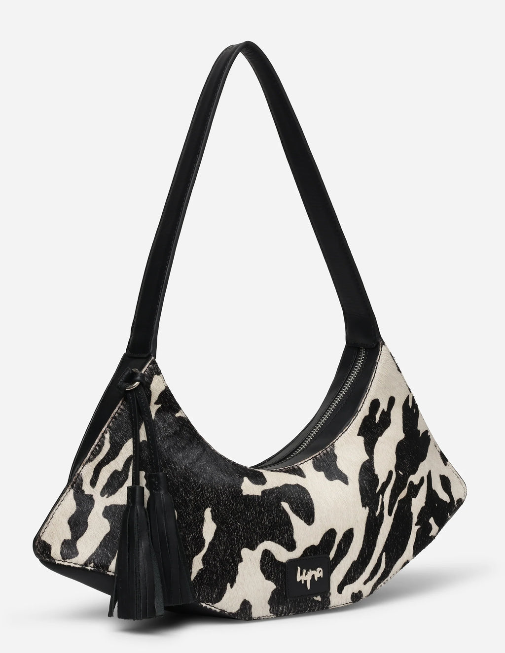 Hyna Iconic Renegade Shoulder Bag (Tan & White)