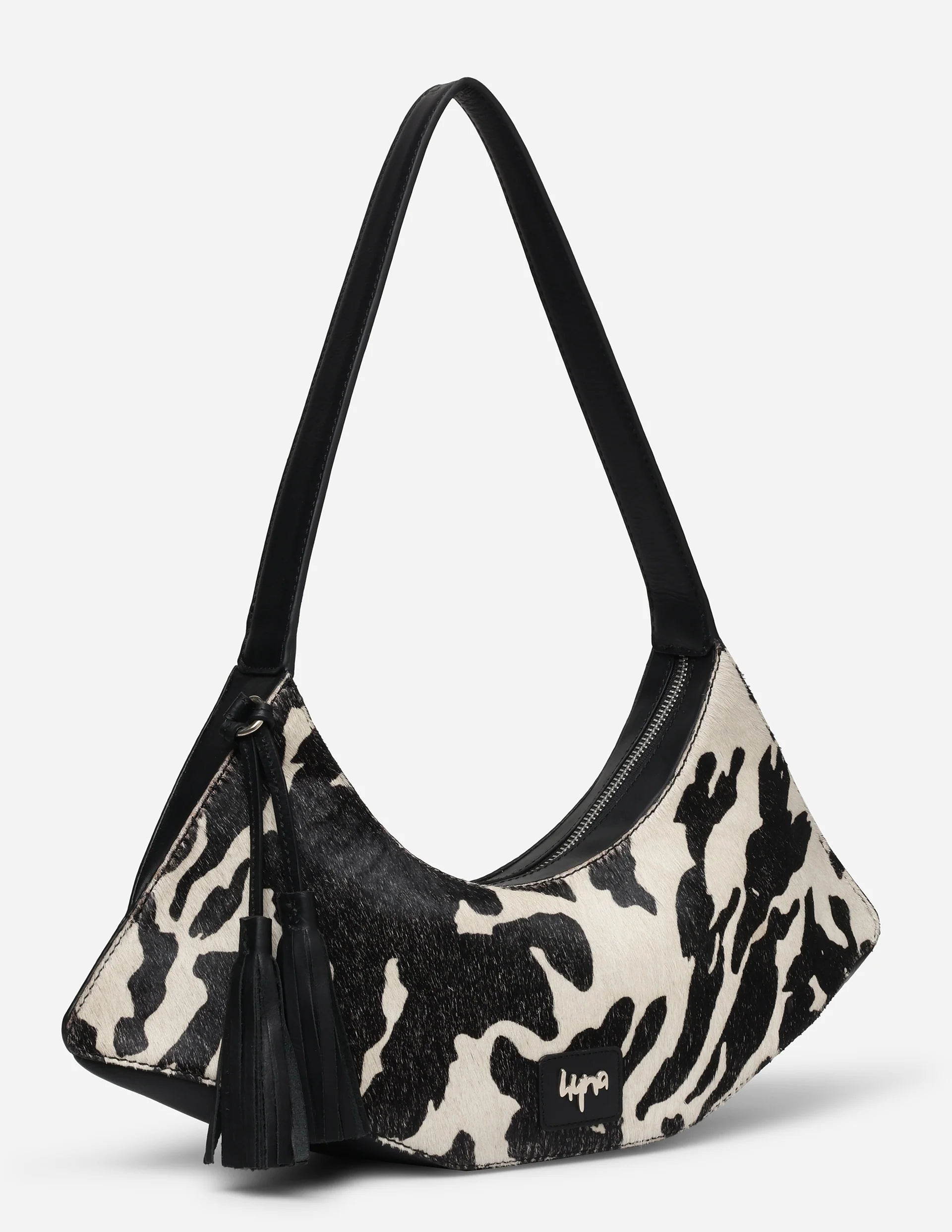 Hyna Iconic Renegade Shoulder Bag (Tan & White)