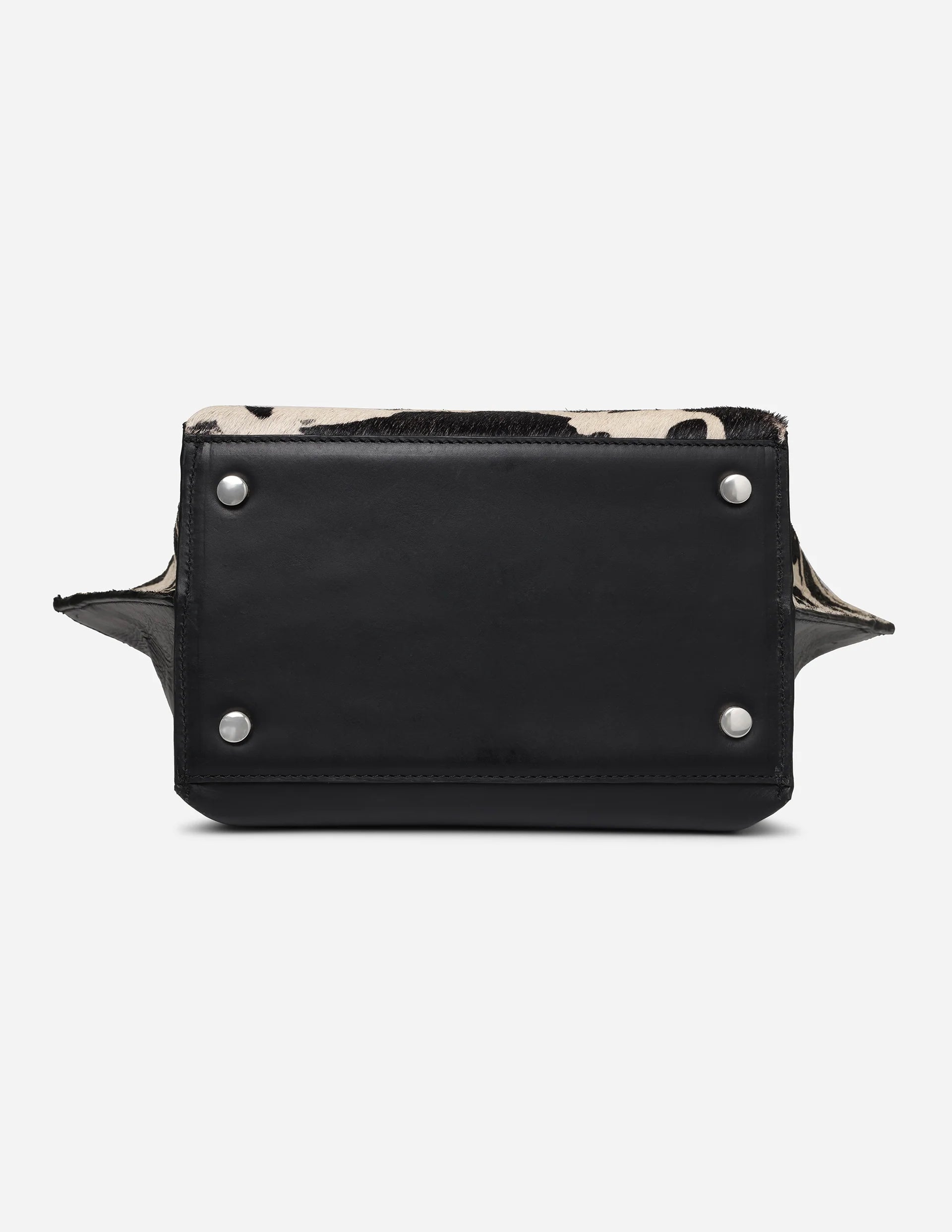 Hyna Iconic Opal Tassel Handbag (B&W)