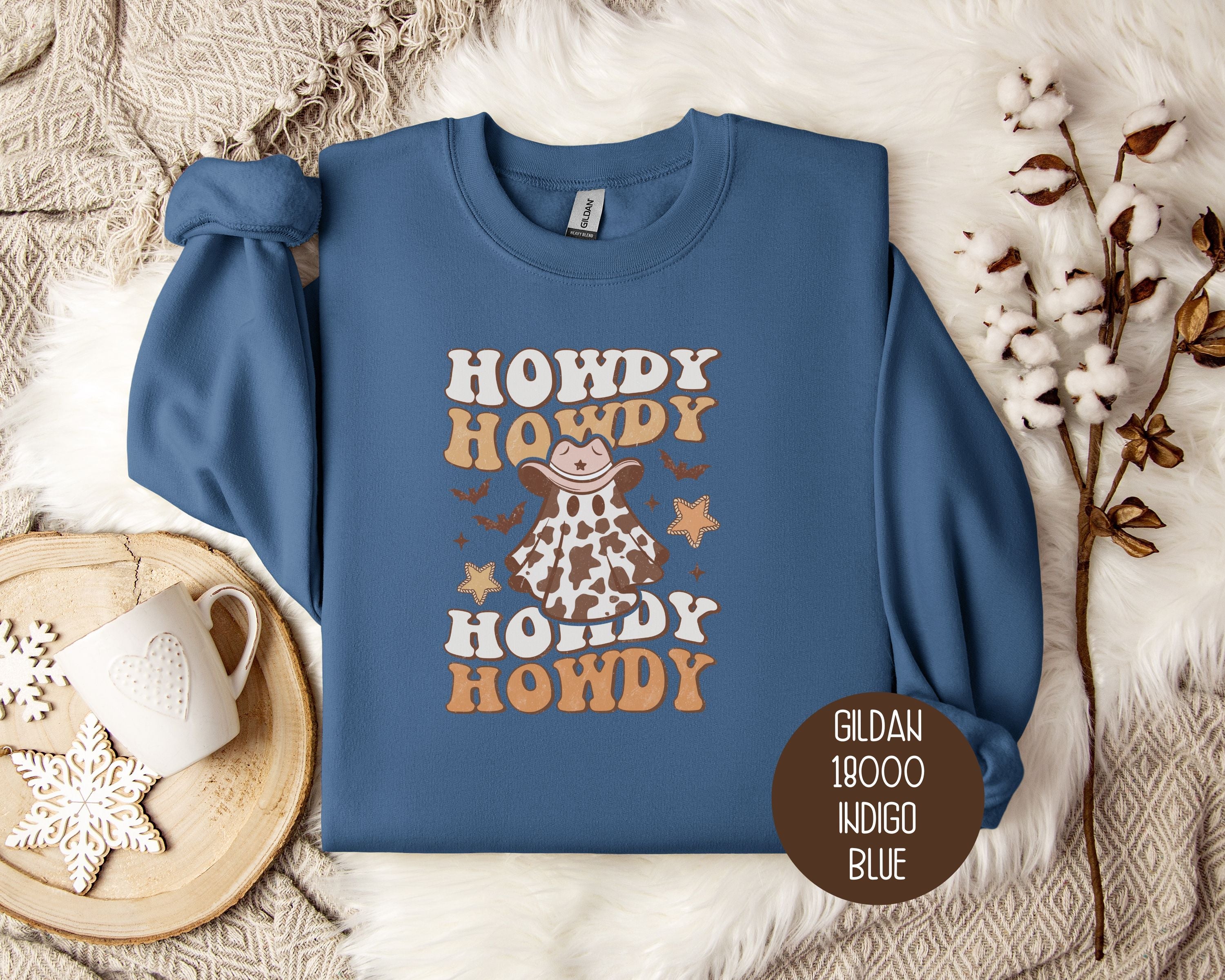 Howdy Howdy Howdy Western Ghost Sweatshirt