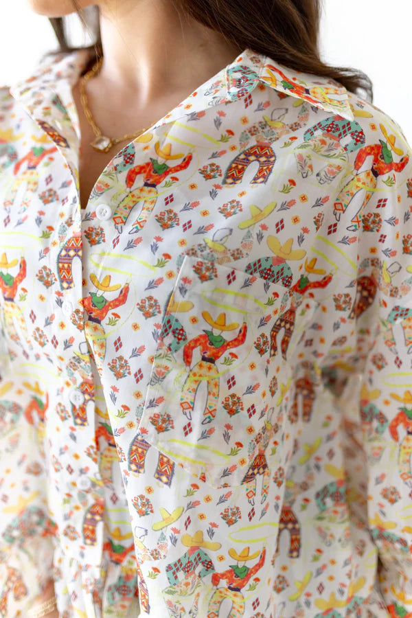 The Roping Cowboy Blouse