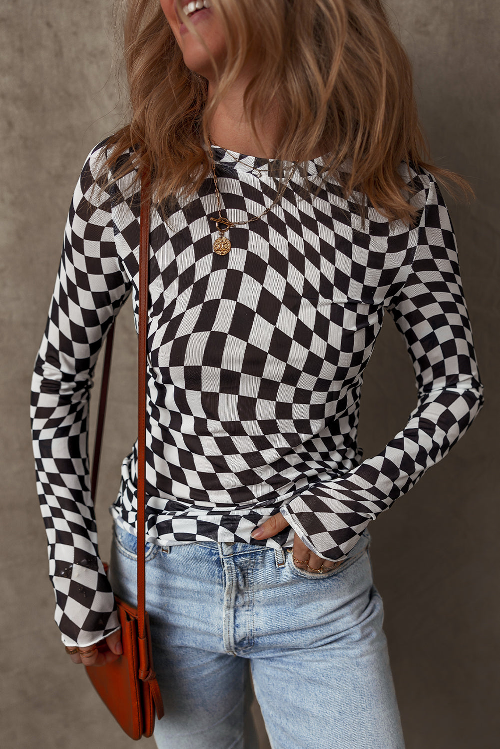 Checker Mesh Top