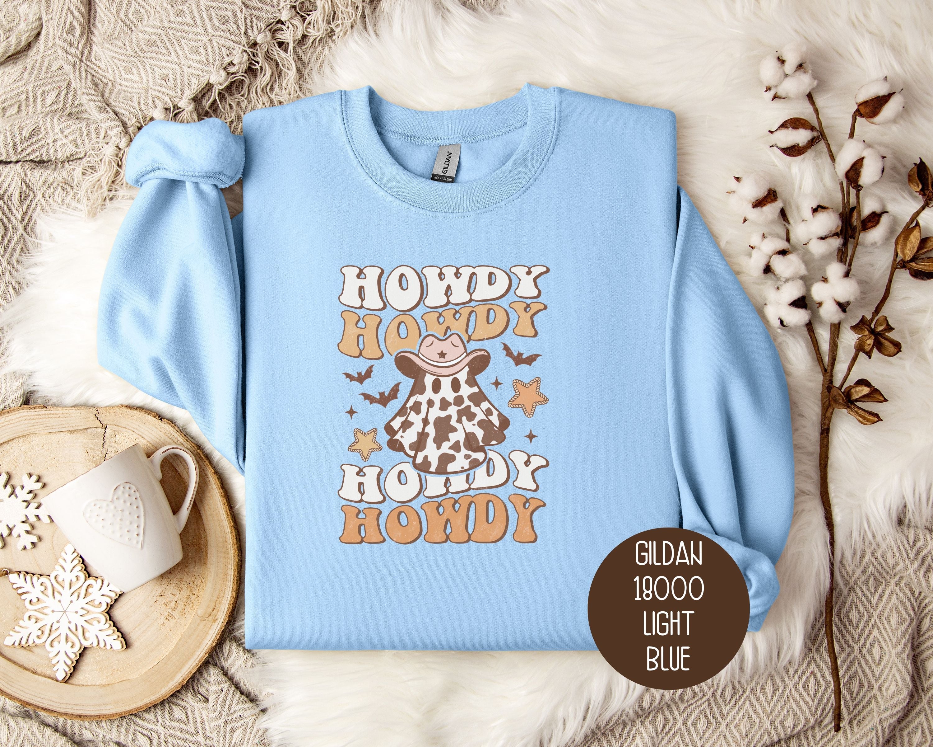Howdy Howdy Howdy Western Ghost Sweatshirt