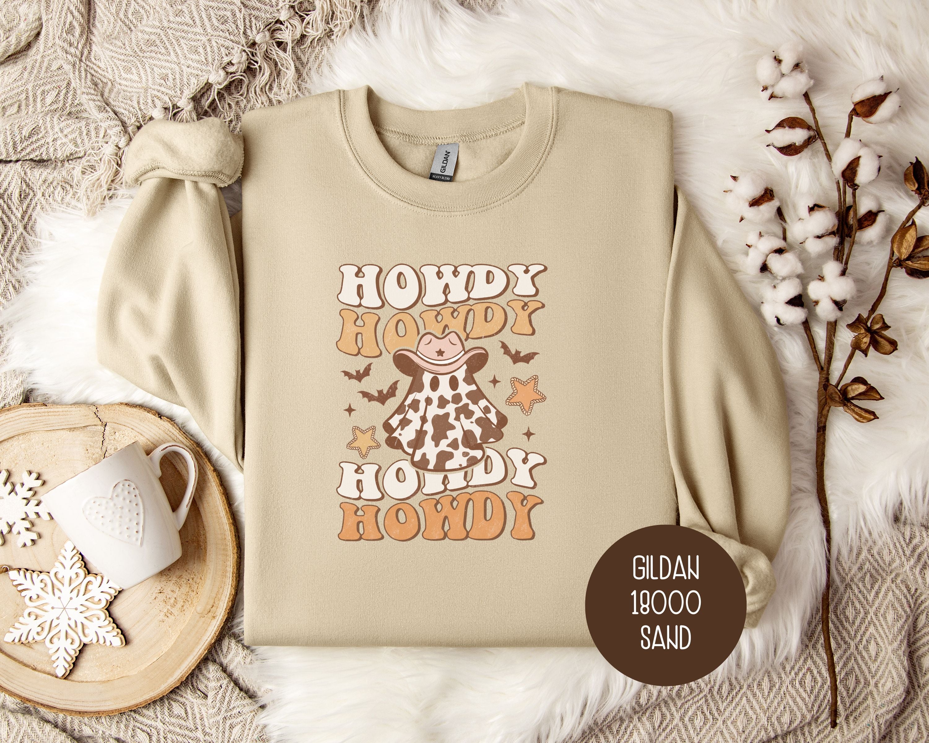 Howdy Howdy Howdy Western Ghost Sweatshirt