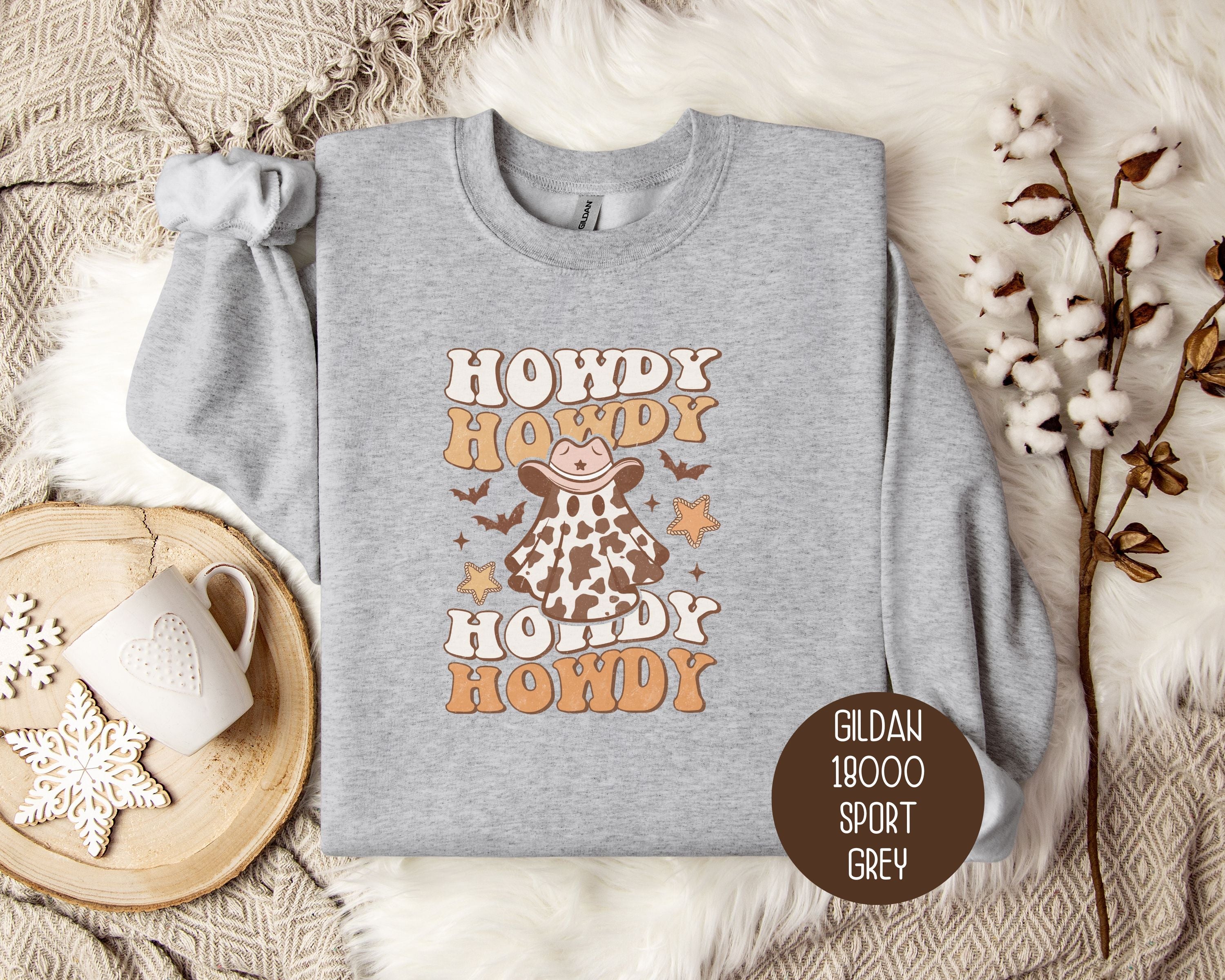 Howdy Howdy Howdy Western Ghost Sweatshirt