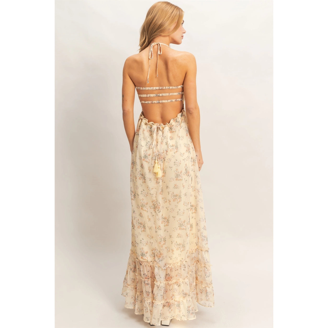 Smocked Floral Maxi Dress