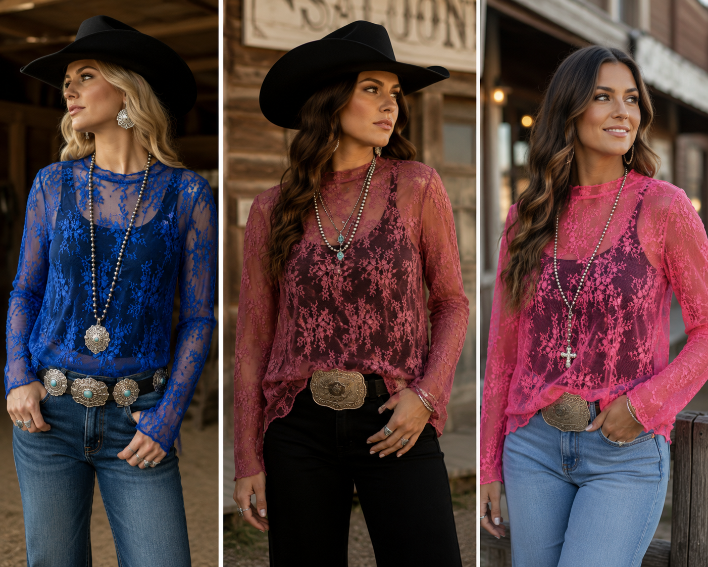 Lucky and Blessed Mesh Tops