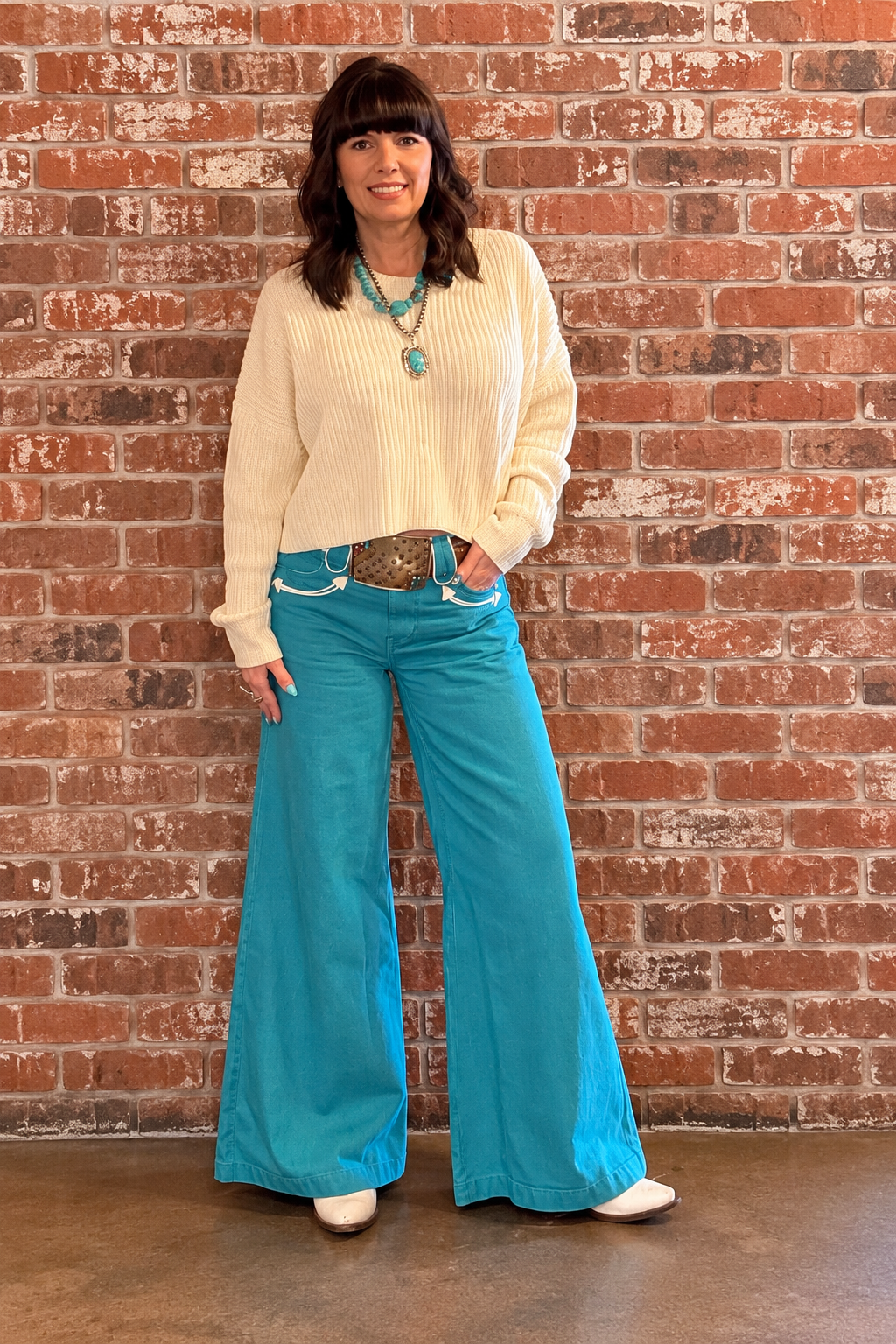 Turquoise Trailblazer Jeans