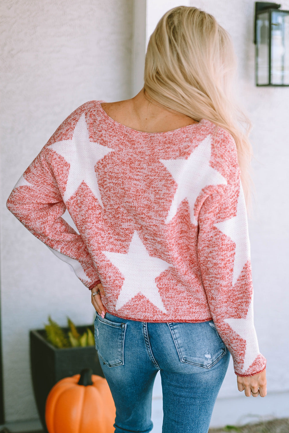 Katharine Star Spangled Casual Knit Sweater-1