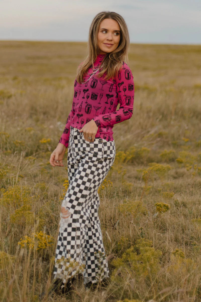 Sterling Creek - Buy You A Drink Mesh Top