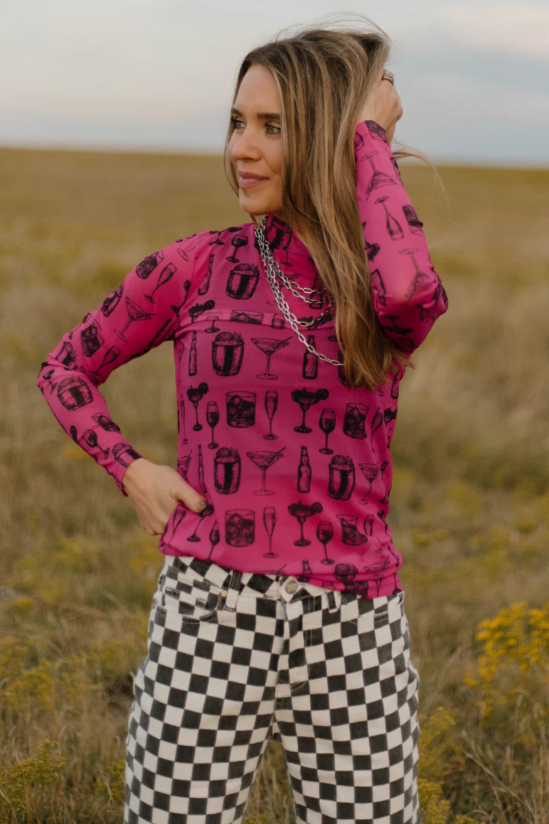 Sterling Creek - Buy You A Drink Mesh Top