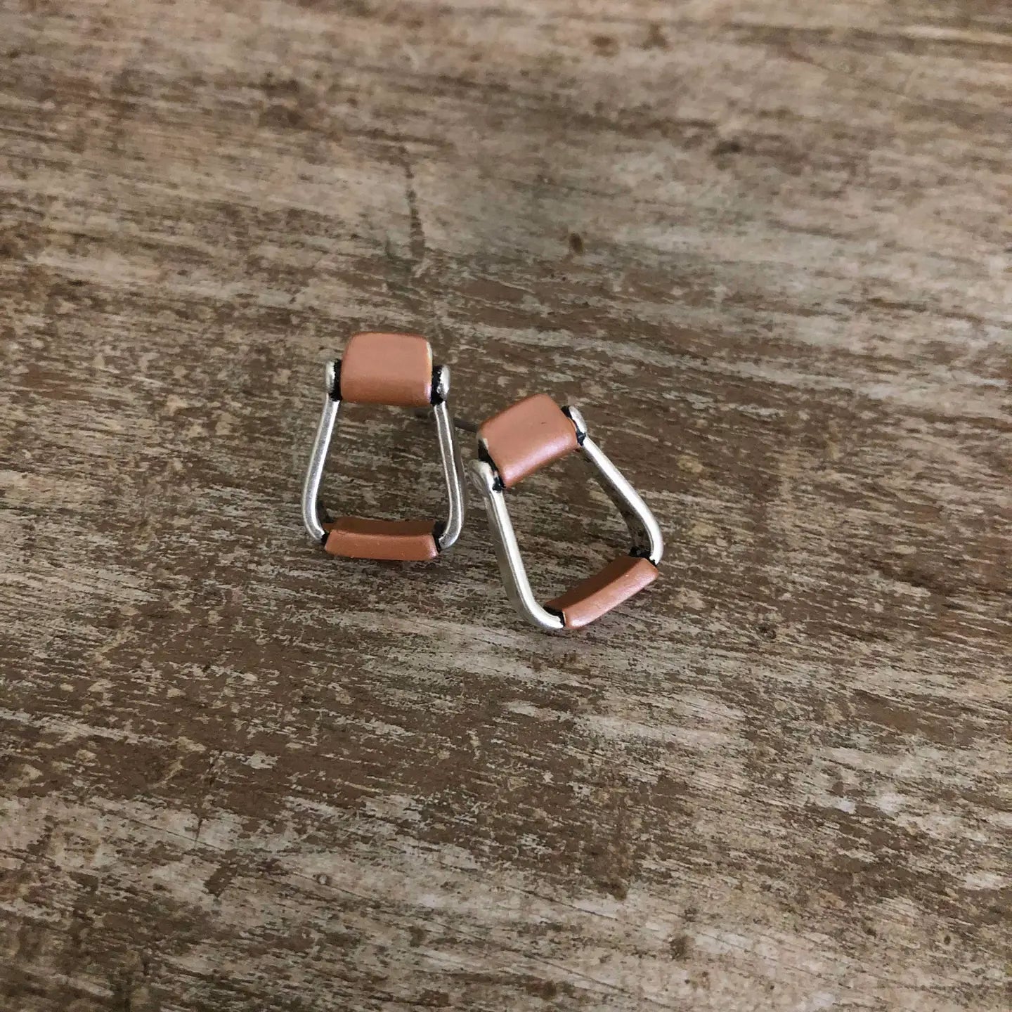 Saddle Stirrup Earrings / Post On