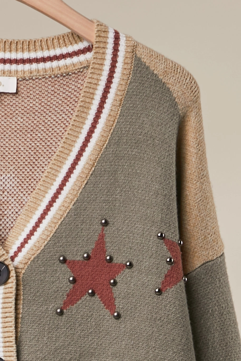 Bustin Broncs Cardigan