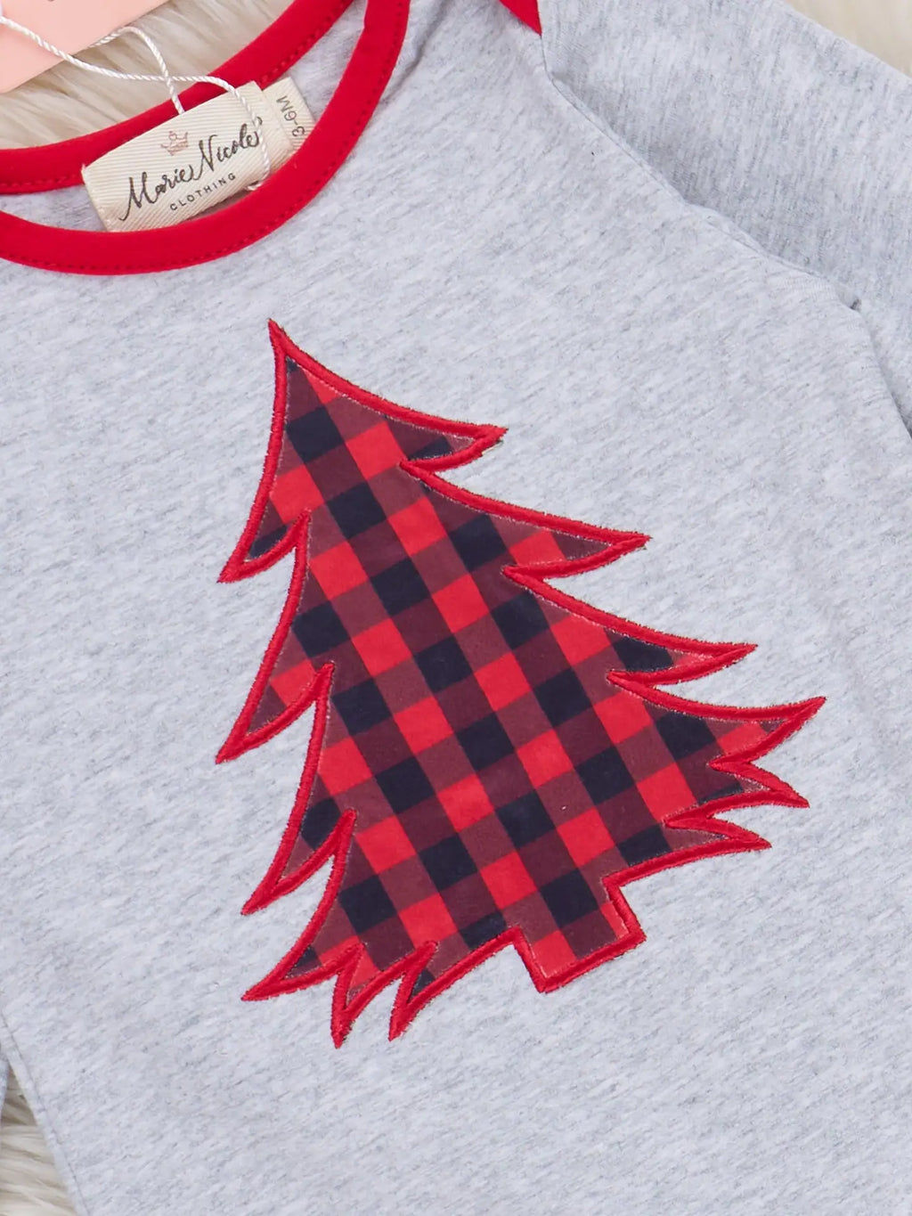 Christmas Tree Spark Ruffle Romper