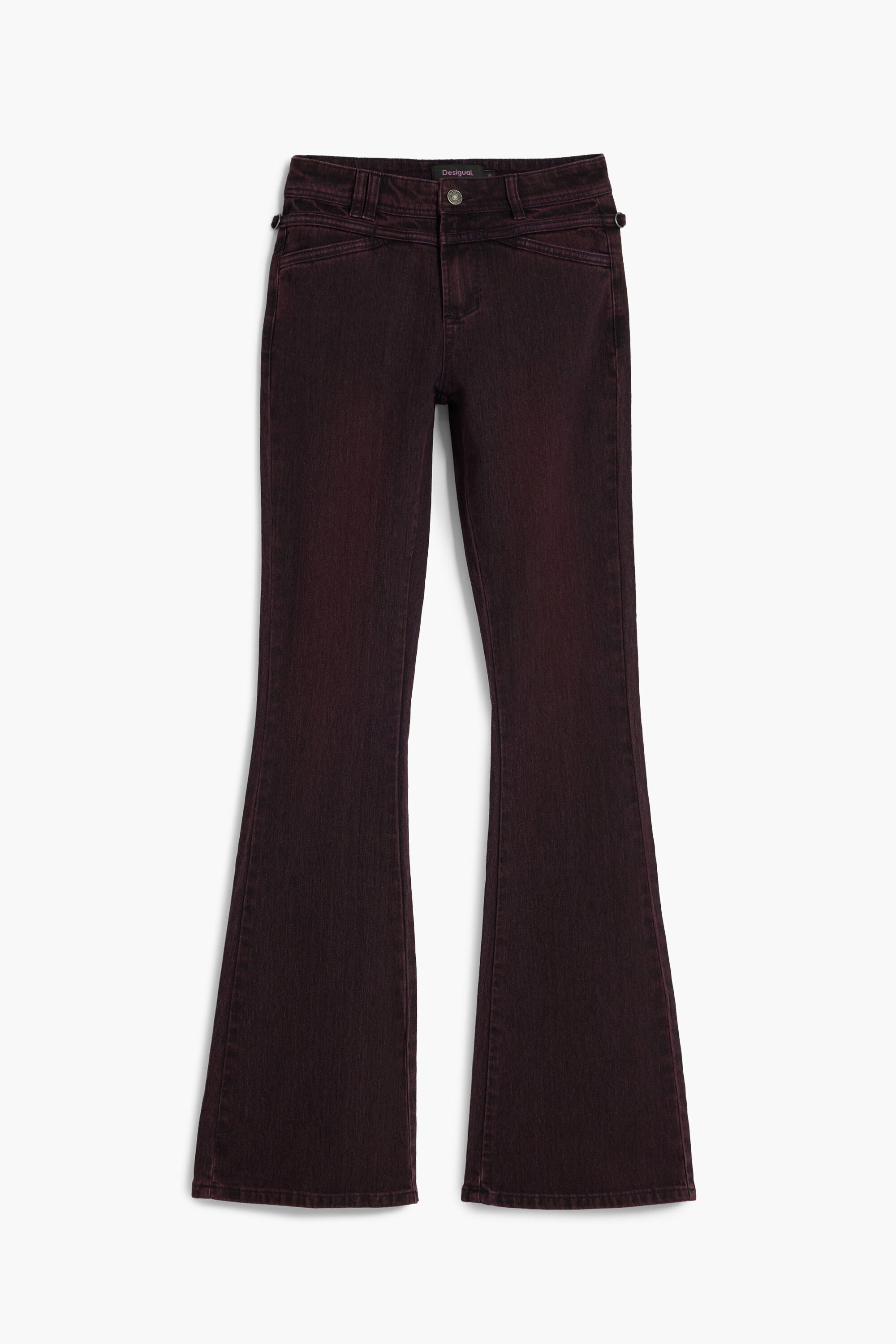 DESIGUAL WOMEN'S DENIM JEANS PURPLE