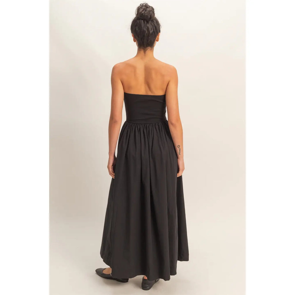 Strapless Crispy Cotton Dress