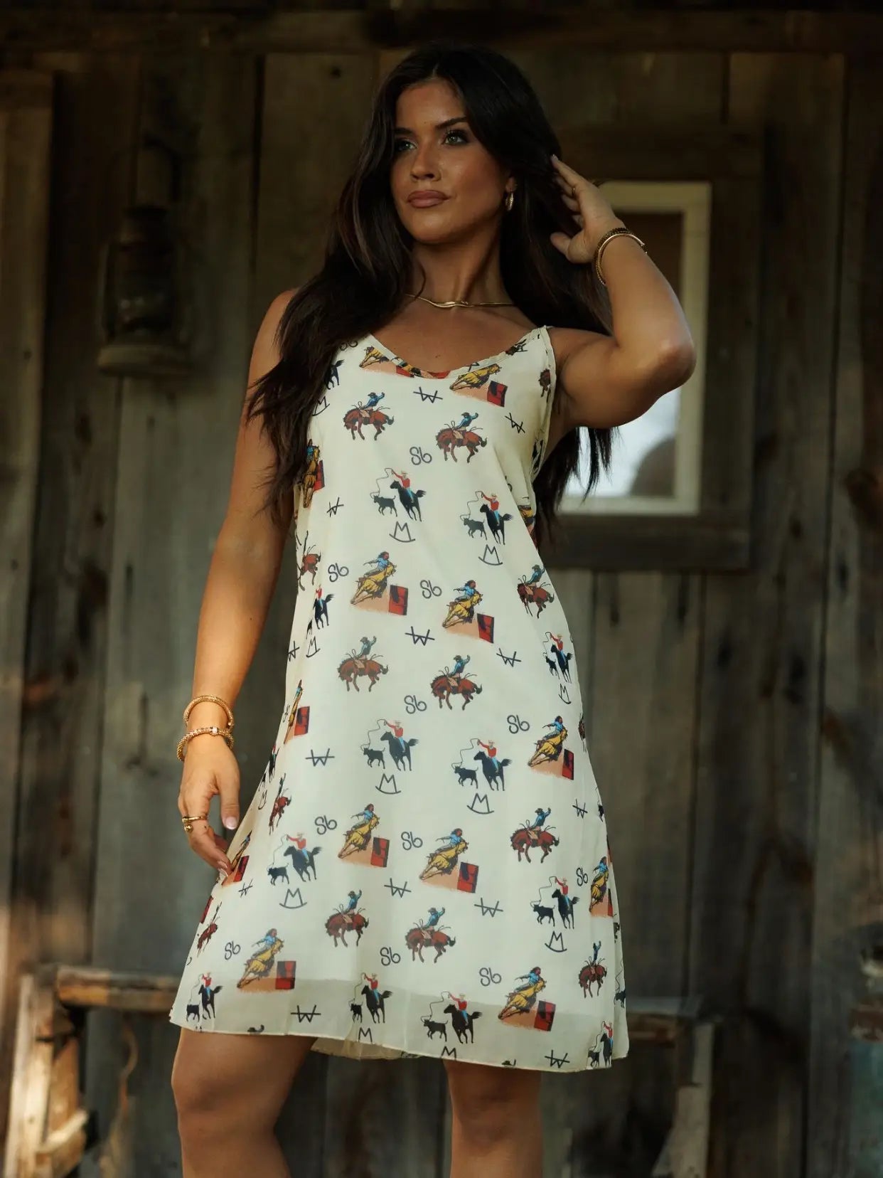 Vintage Cowboy Tank Dress