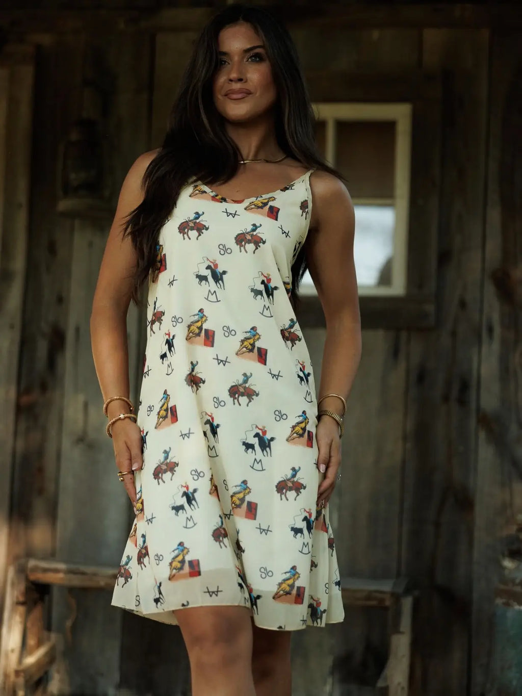 Vintage Cowboy Tank Dress
