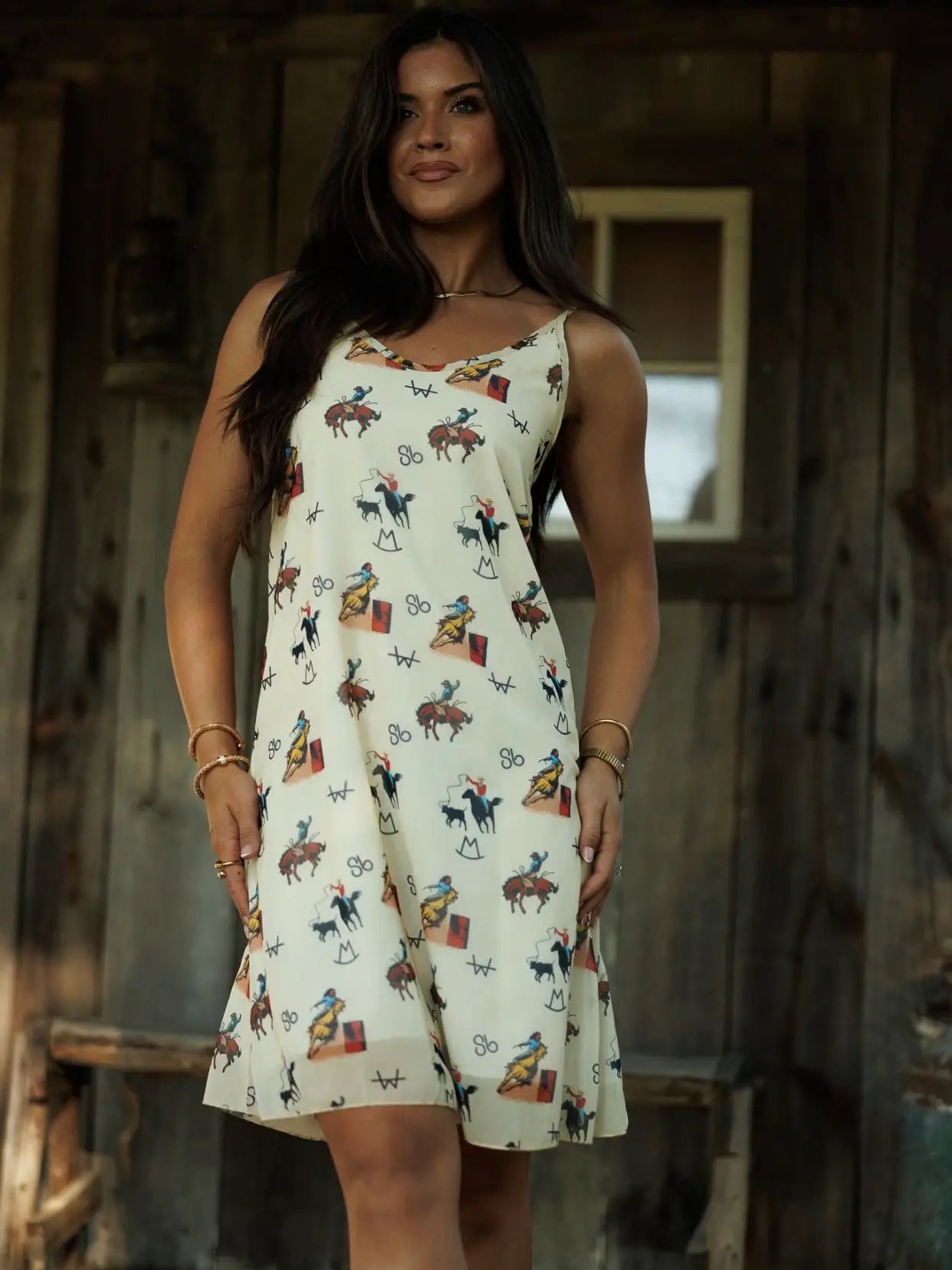 Vintage Cowboy Tank Dress