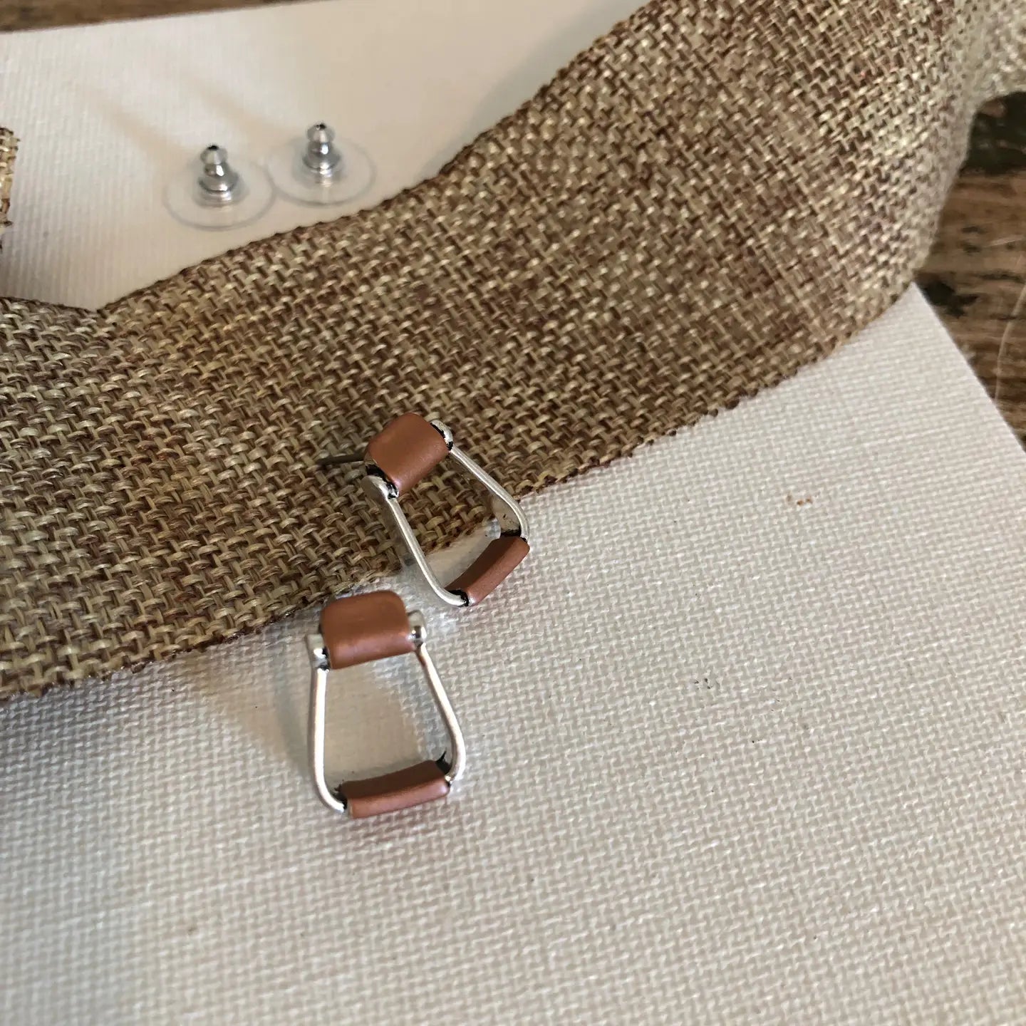 Saddle Stirrup Earrings / Post On