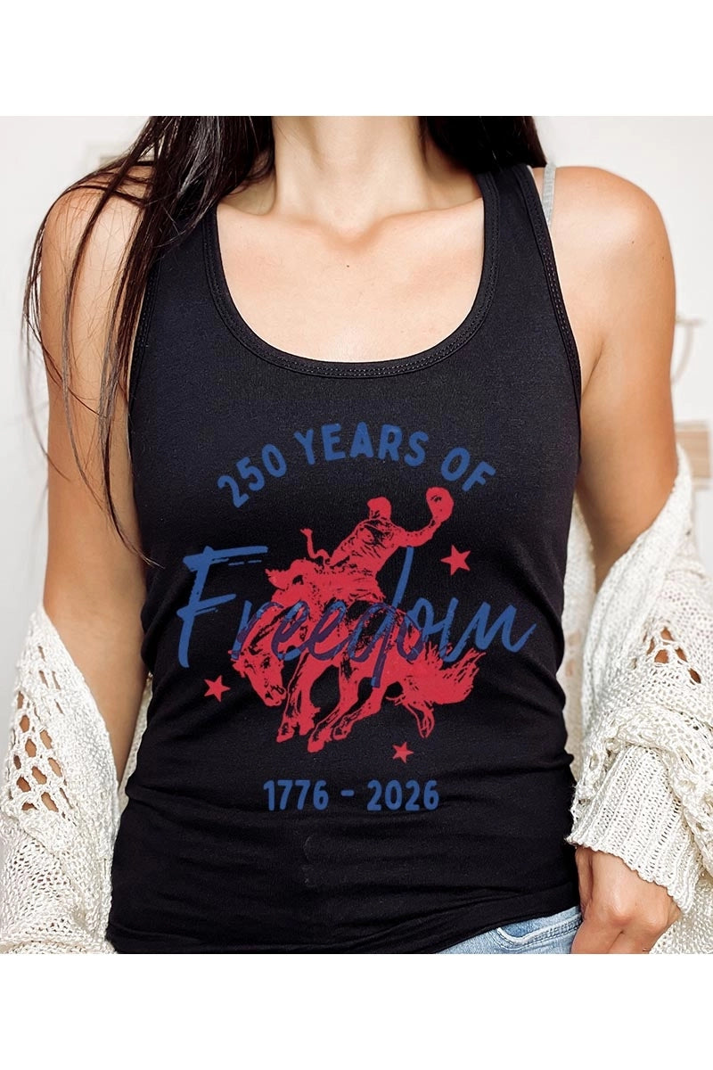 250 Years Of Freedom Racerback Tank