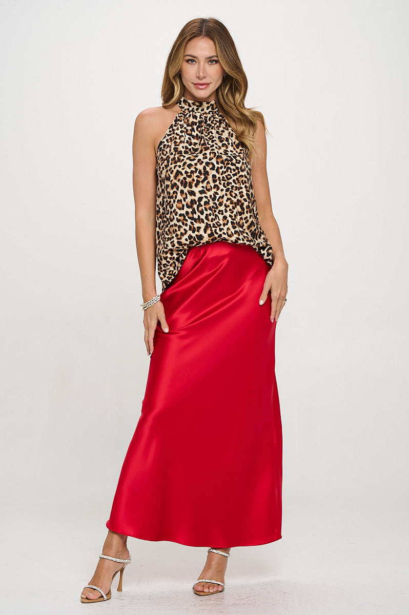 Silky Satin Maxi Skirt
