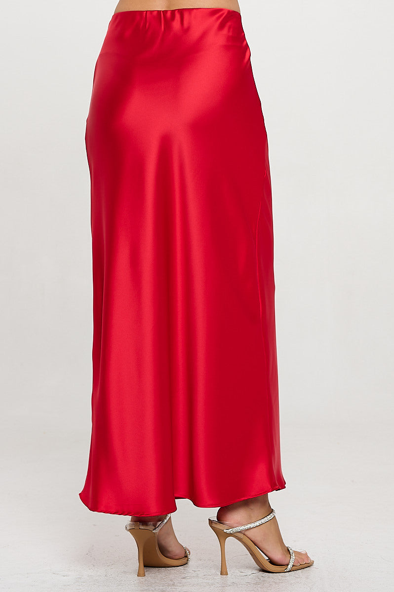 Silky Satin Maxi Skirt