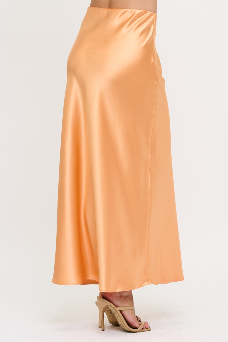 Silky Satin Maxi Skirt