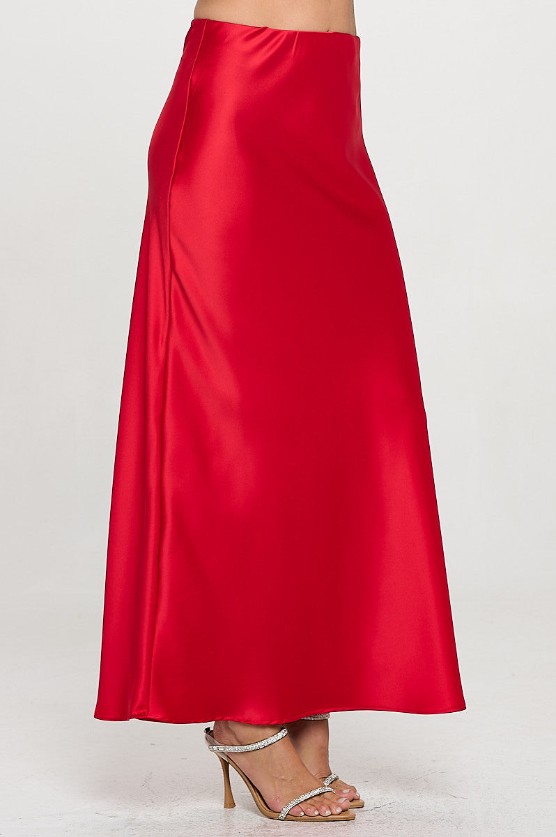 Silky Satin Maxi Skirt