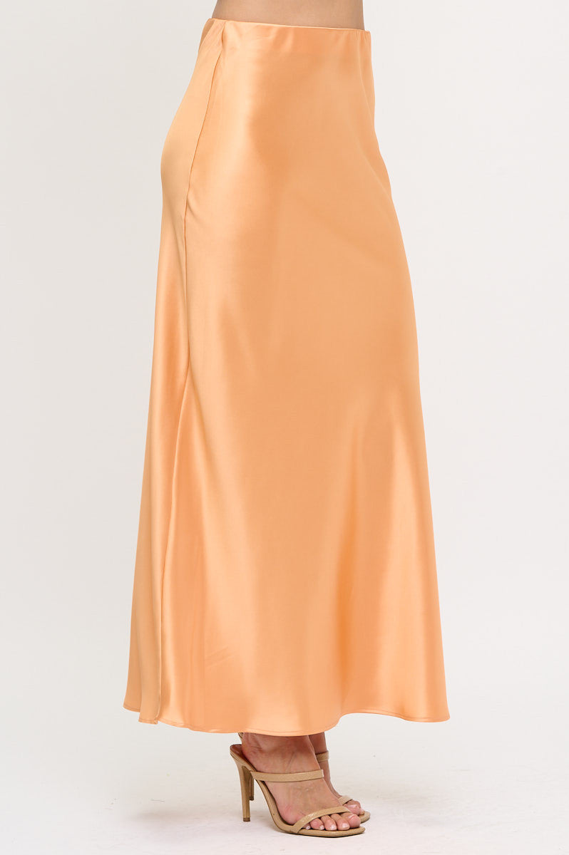 Silky Satin Maxi Skirt